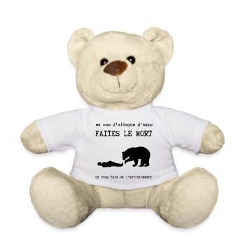 en cas d'attaque d'ours - Nounours - blanc - Devant