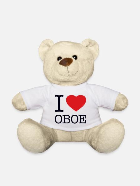 I LOVE OBOE - Teddy - Weiß