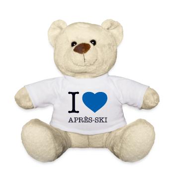 I LOVE APRES SKI Skifahren - Teddy - Weiß - Vorne