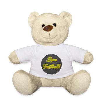 Love of retro-style football - Teddy Bear - white - Front