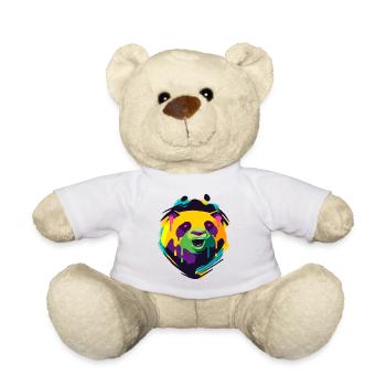 A Beautiful and Funny Panda Design - Teddy Bear - white - Front