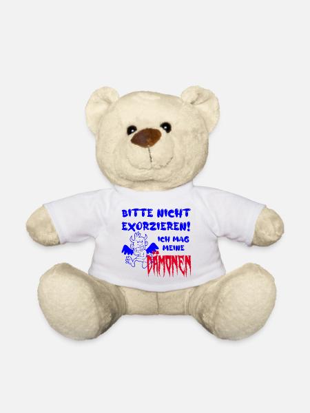 bitte nicht exorzieren! ich mag meine dämonen - Teddy - Weiß