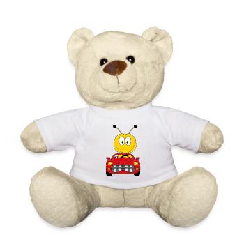 AUTO - BIENE - CABRIO - TIERISCH - AUTOMOBIL - Teddy - Weiß - Vorne