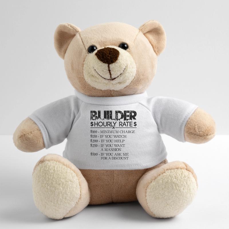 Tarif horaire Constructeur - noir - Constructeur de maison Nounours
