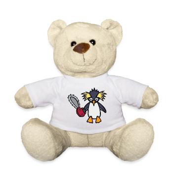 Antarktis Cool Pinguin Vogel Tier - Teddy - Weiß - Vorne