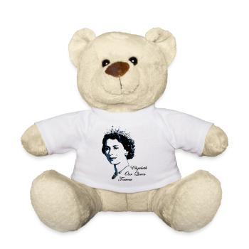 elizabeth II portrait C - cadeau - t-shirt - Nounours - blanc - Devant