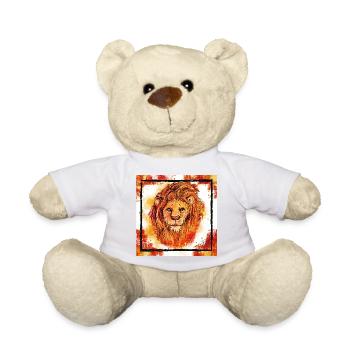 Der Rote Löwe - Teddy - Weiß - Vorne