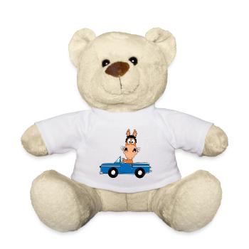 PFERD - PONY - AUTO - TIER - TIERISCH - Teddy - Weiß - Vorne