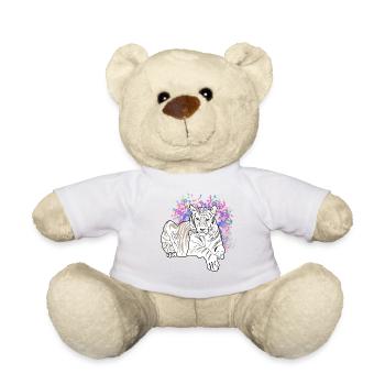 LIEGENDER TIGER - Teddy - Weiß - Vorne
