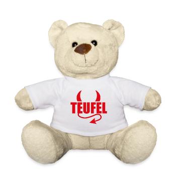 TEUFEL - HÖLLE - TEUFLISCH - TEUFELCHEN - Teddy - Weiß - Vorne