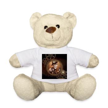 Kleines Steampunk-Kätzchen - Teddy - Weiß - Vorne