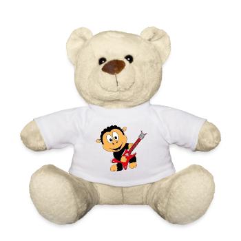 SCHAF - GITARRE - MUSIKER - MUSIK - LIEBE - TIER - Teddy - Weiß - Vorne