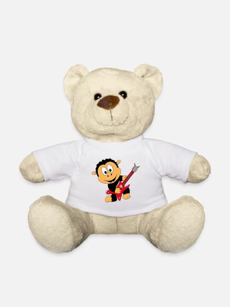 SCHAF - GITARRE - MUSIKER - MUSIK - LIEBE - TIER - Teddy - Weiß