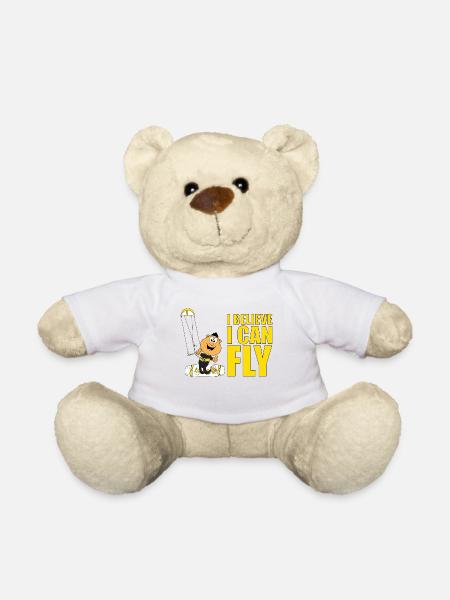 I BELIEVE I CAN FLY - KITE - KITESURFER - SPORT - Teddy - Weiß