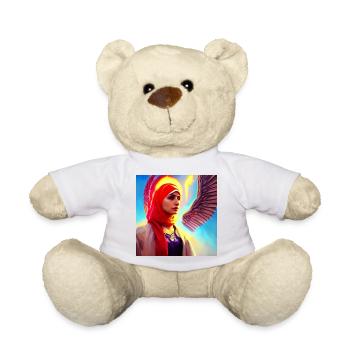 Kopftuch Mädchen mit Engelsflügeln Kunst - Teddy - Weiß - Vorne
