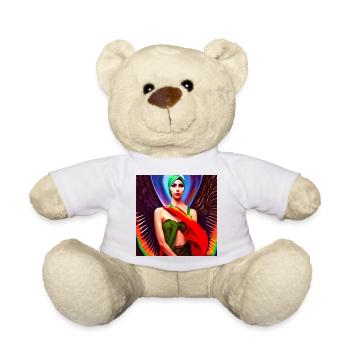 Hijab Frau Engelsflügel Kunst - Teddy - Weiß - Vorne