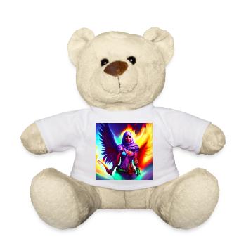 Fille musulmane avec des ailes d’ange Art - Nounours - blanc - Devant