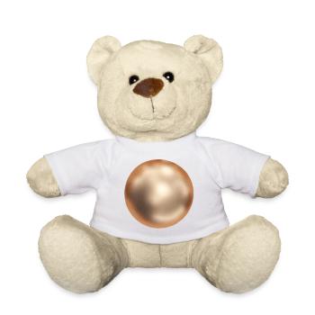 Golden Ball - Teddy Bear - white - Front