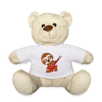 FAULTIER - GITARRE - MUSIK - MUSIKER - LIEBE - Teddy - Weiß - Vorne