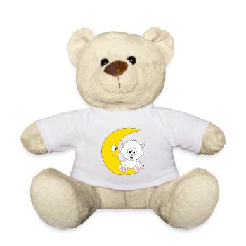KATZE - KATER - MOND - TIER - KIND - BABY - Teddy - Weiß - Vorne