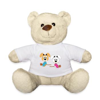HUNDE - HEXEN - HALLOWEEN - TIERISCH - LIEBE - Teddy - Weiß - Vorne