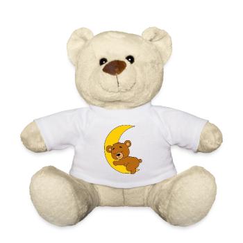 TEDDY - BÄR - TEDDYBÄR - MOND - KIND - BABY - Teddy - Weiß - Vorne