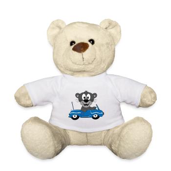 AUTO - PANTHER - TIER - KIND - BABY - TIERISCH - Teddy - Weiß - Vorne
