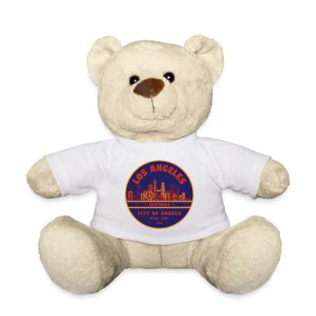City portrait Los Angeles skyline - Teddy Bear - white - Front