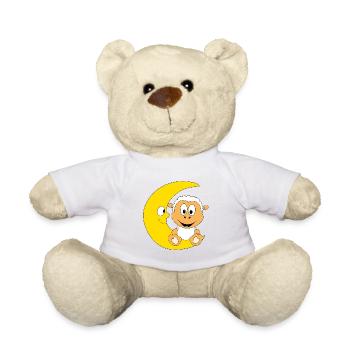 MOND - SCHAF - TIER - TIERISCH - KIND - BABY - Teddy - Weiß - Vorne