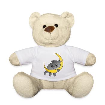 Monde, Katzen design, schlafend - Teddy - Weiß - Vorne