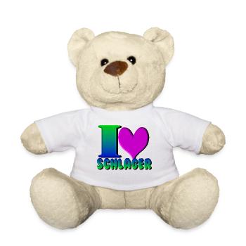 Schlager Party , Schlager Musik , Love Schlager - Teddy - Weiß - Vorne