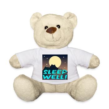GUT SCHLAFEN - KATZENLANDSCHAFT - VOLLMOND - Teddy - Weiß - Vorne