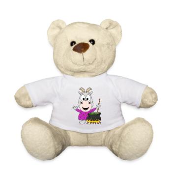HALLOWEEN - ZIEGE - KOCHEN - HEXE - TIER - Teddy - Weiß - Vorne