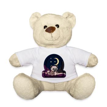 RATON LAVEUR - CROISSANT DE LUNE - Nounours - blanc - Devant