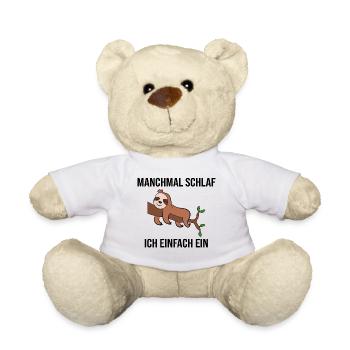 Schlafen Säugetier Dschungel Faultier Statement - Teddy - Weiß - Vorne