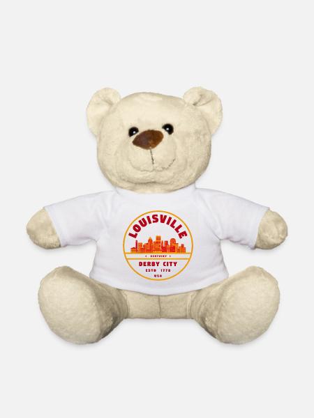 Louisville Derby City Skyline - Teddy - Weiß