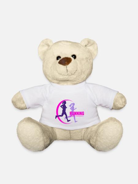 running - Nounours - blanc