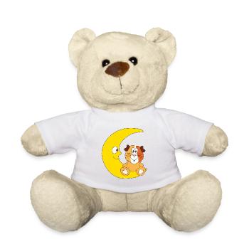 MEERSCHWEINCHEN - MOND - TIER - KIND - BABY - Teddy - Weiß - Vorne