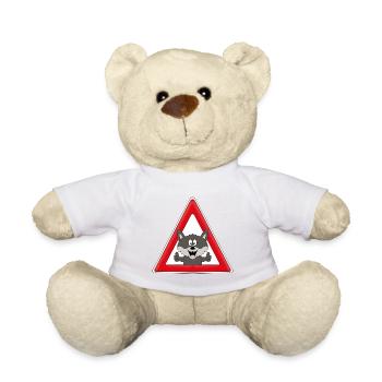 ACHTUNG WOLF - TIER - TIERISCH - WÖLFE - Teddy - Weiß - Vorne