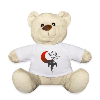 Geister, Mondsichel, Halloween Outfit - Teddy - Weiß - Vorne