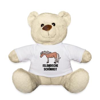Pferde Islandpferde Statement Pferdenarr - Teddy - Weiß - Vorne