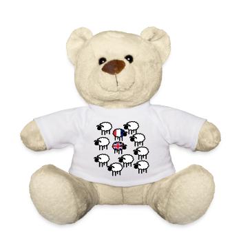 French and British sheep - Teddy Bear - white - Front