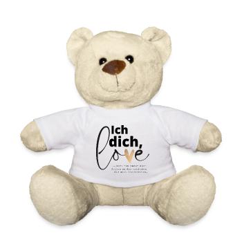 Ich liebe dich ein Satz, der dein Leben verändert - Teddy - Weiß - Vorne