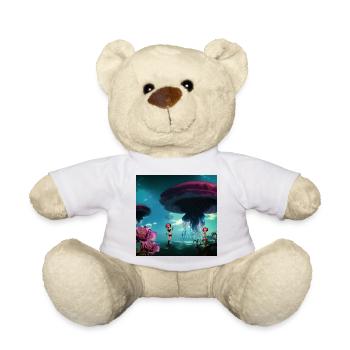 De superbes méduses flottent dans le ciel - Nounours - blanc - Devant