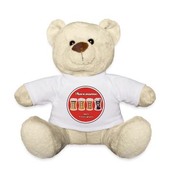 Beer Logo - Teddy Bear - white - Front