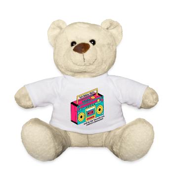 Du bist der Sound meines Lebens - ich liebe dich - Teddy - Weiß - Vorne