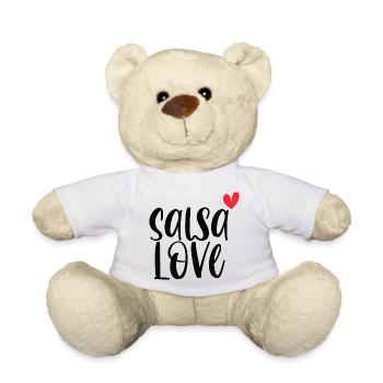 Salsa Love! Dancer Dancers Dance Gift - Teddy Bear - white - Front