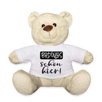 BODENLOS SCHÖN HIER - LOBEN - KOMPLIMENTE - Teddy - Weiß - Vorne