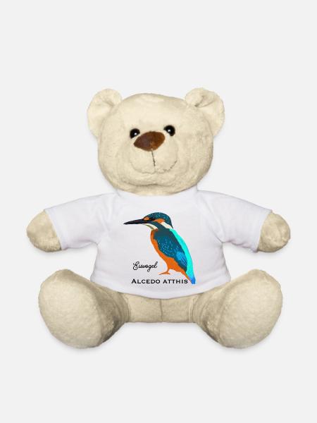 Eisvogel, Wissenschaftliche / Deutsche Bezeichnung - Teddybjørn - hvid