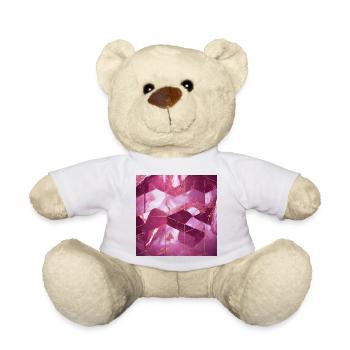 Rosarot Gold Marmor Textur Geometrisch - Teddy - Weiß - Vorne